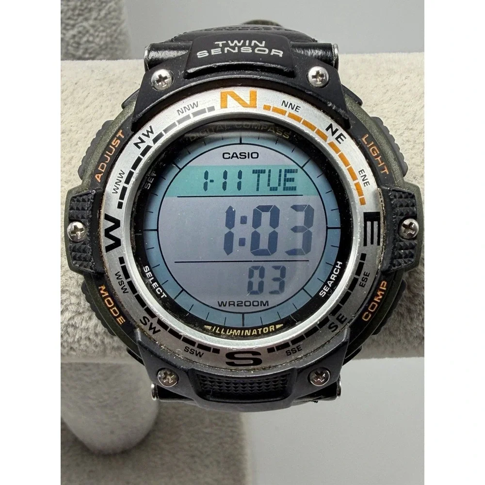 Casio SGW-100B World Time New Battery Mens Digital Watch 45MM 8.5